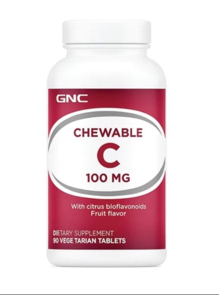 قرص ویتامین C جویدنی 100GNC میلی‌گرم